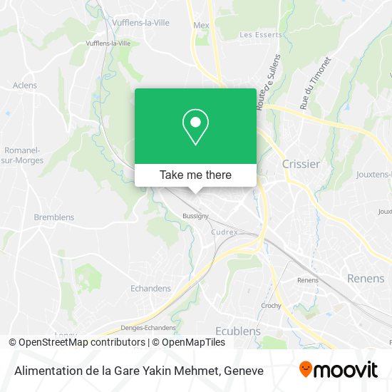 Alimentation de la Gare Yakin Mehmet map