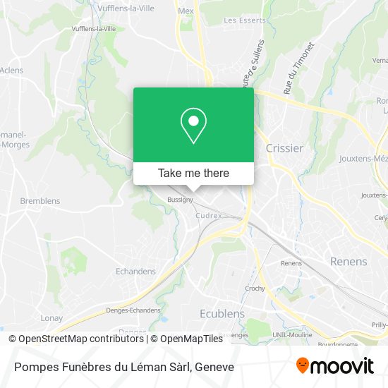 Pompes Funèbres du Léman Sàrl map