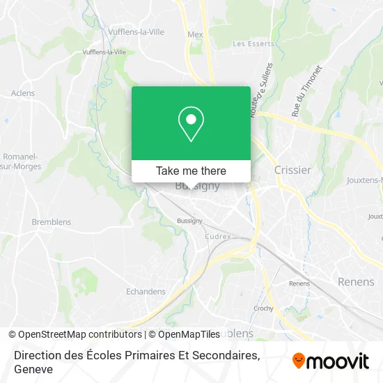 Direction des Écoles Primaires Et Secondaires map