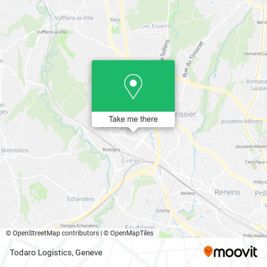 Todaro Logistics map