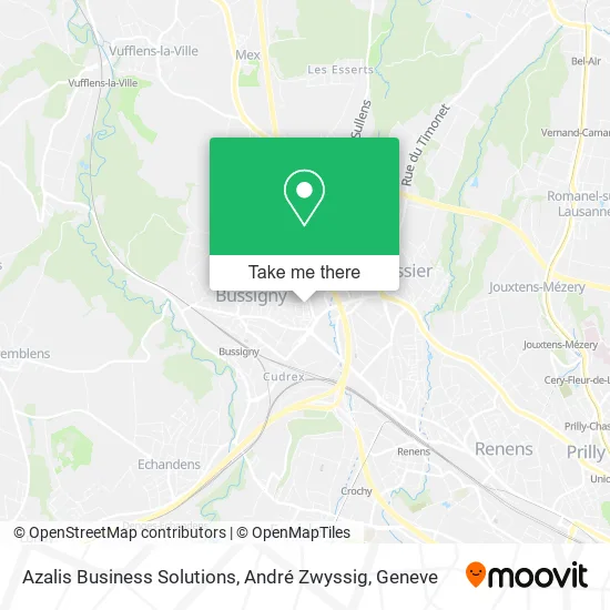 Azalis Business Solutions, André Zwyssig map