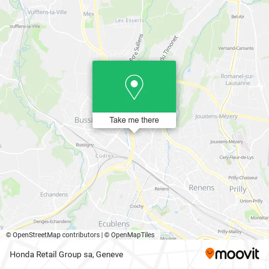 Honda Retail Group sa map