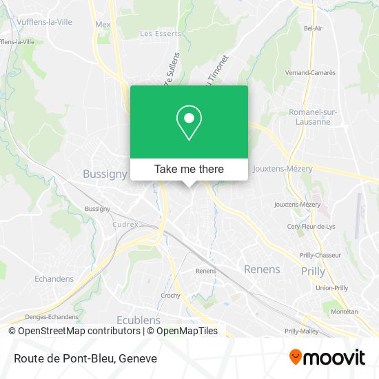 Route de Pont-Bleu map