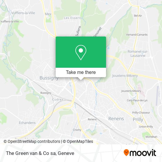 The Green van & Co sa map