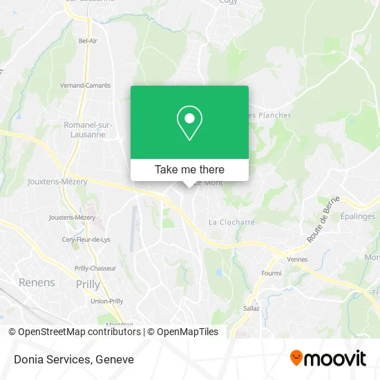 Donia Services map