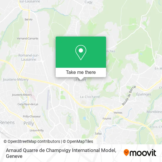 Arnaud Quarre de Champvigy International Model map