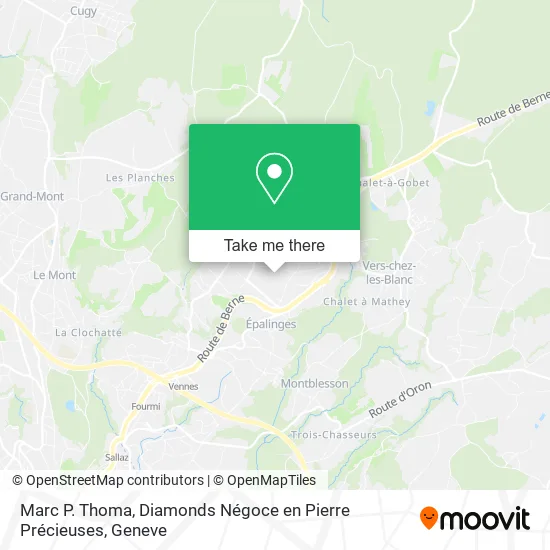 Marc P. Thoma, Diamonds Négoce en Pierre Précieuses map