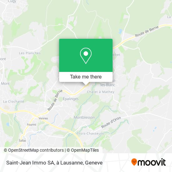 Saint-Jean Immo SA, à Lausanne map
