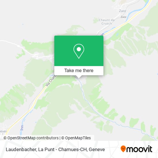 Laudenbacher, La Punt - Chamues-CH map