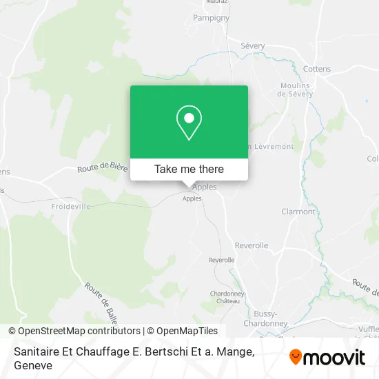 Sanitaire Et Chauffage E. Bertschi Et a. Mange map