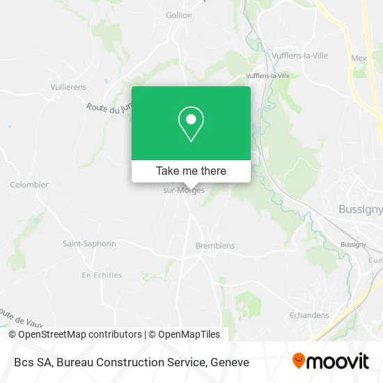 Bcs SA, Bureau Construction Service map
