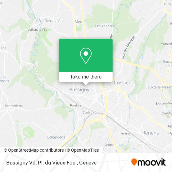 Bussigny Vd, Pl. du Vieux-Four map