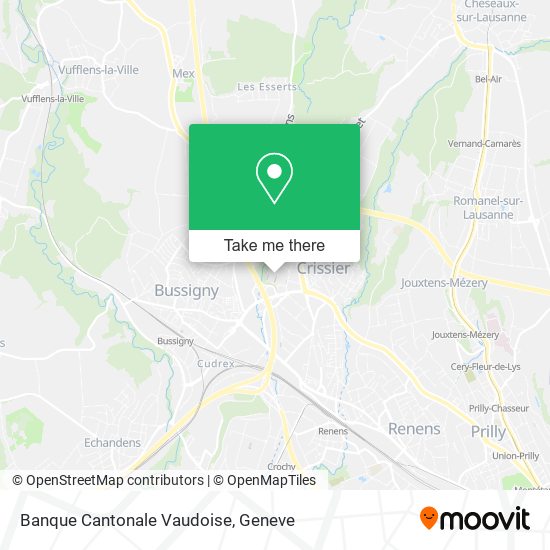Banque Cantonale Vaudoise map