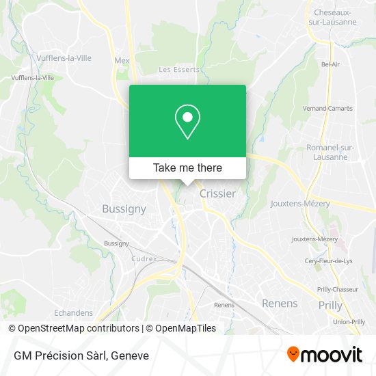 GM Précision Sàrl map