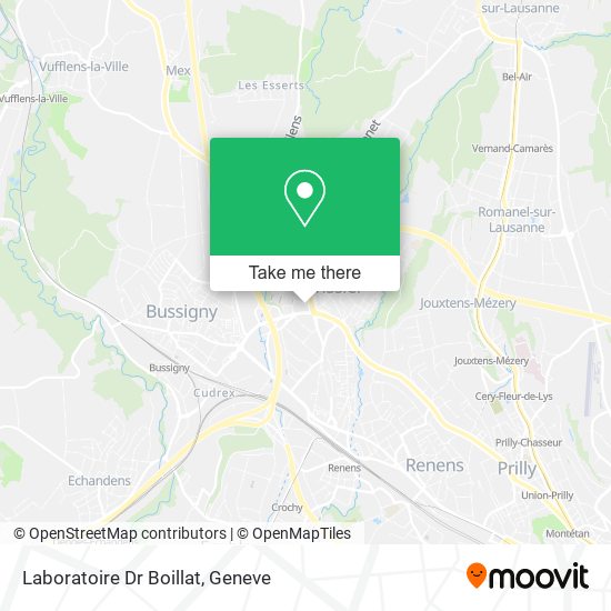 Laboratoire Dr Boillat map
