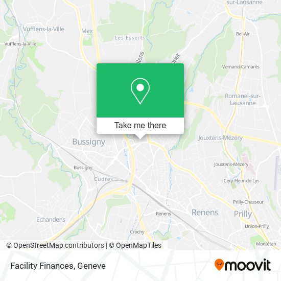Facility Finances map