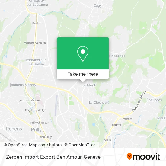 Zerben Import Export Ben Amour map