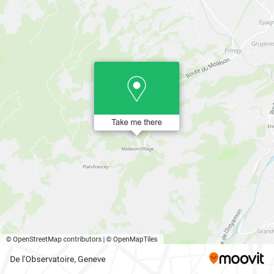 De l'Observatoire map