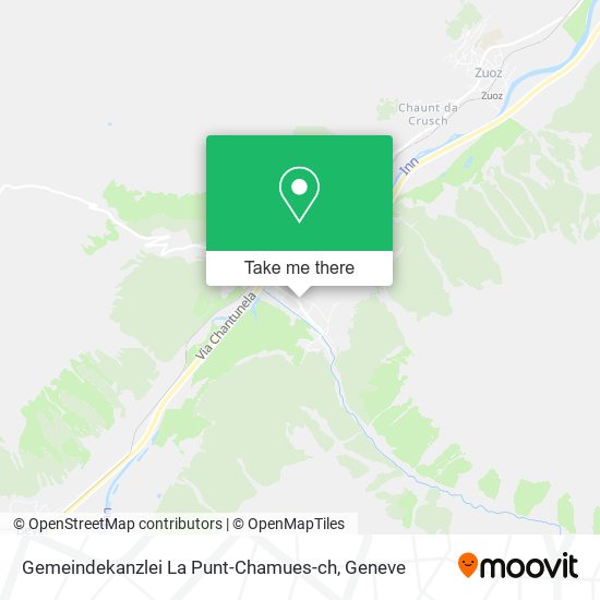 Gemeindekanzlei La Punt-Chamues-ch map