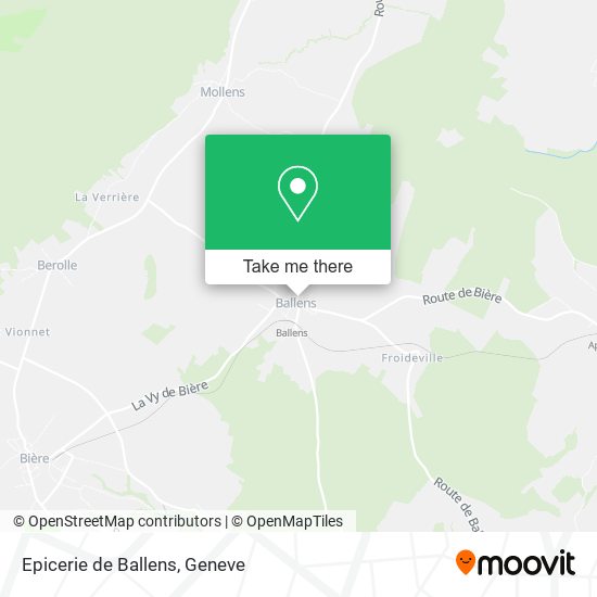 Epicerie de Ballens map