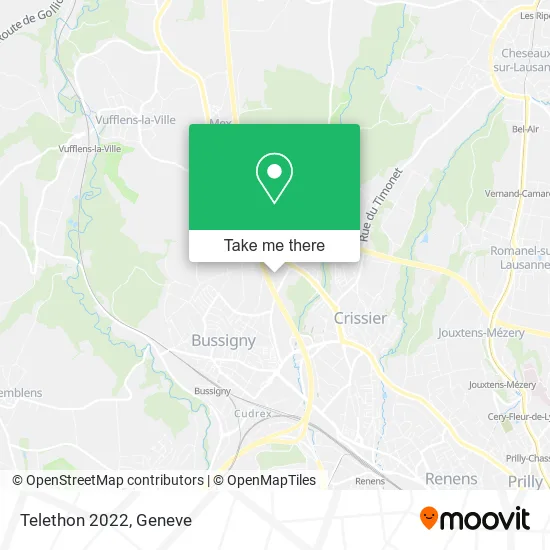 Telethon 2022 map