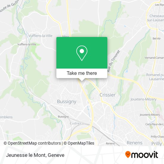 Jeunesse le Mont map