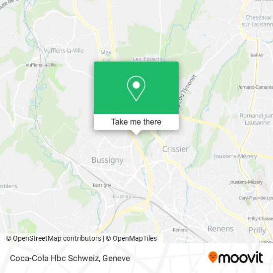 Coca-Cola Hbc Schweiz map