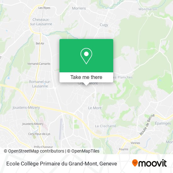 Ecole Collège Primaire du Grand-Mont map