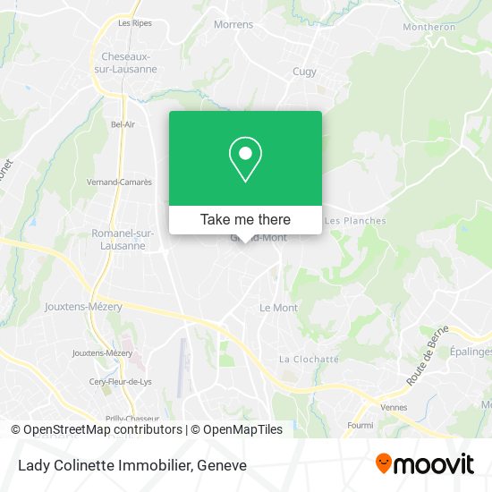 Lady Colinette Immobilier map