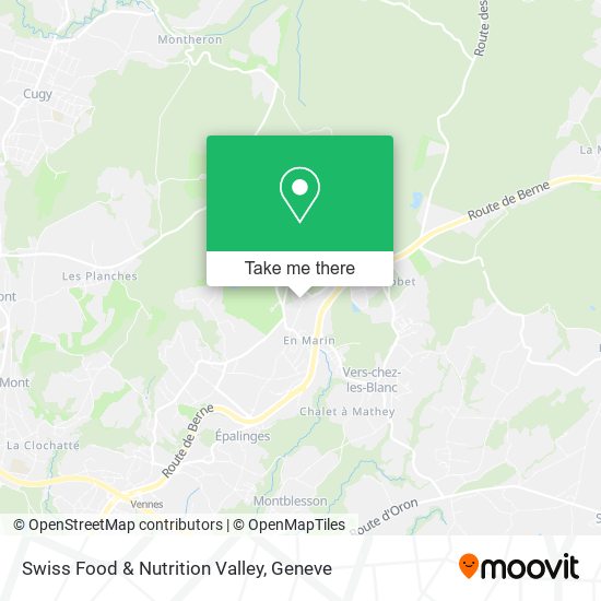 Swiss Food & Nutrition Valley map