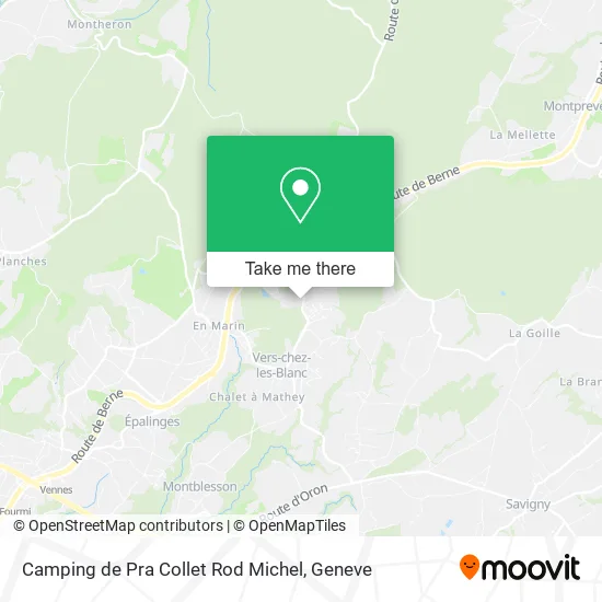 Camping de Pra Collet Rod Michel map