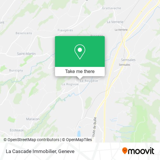 La Cascade Immobilier map