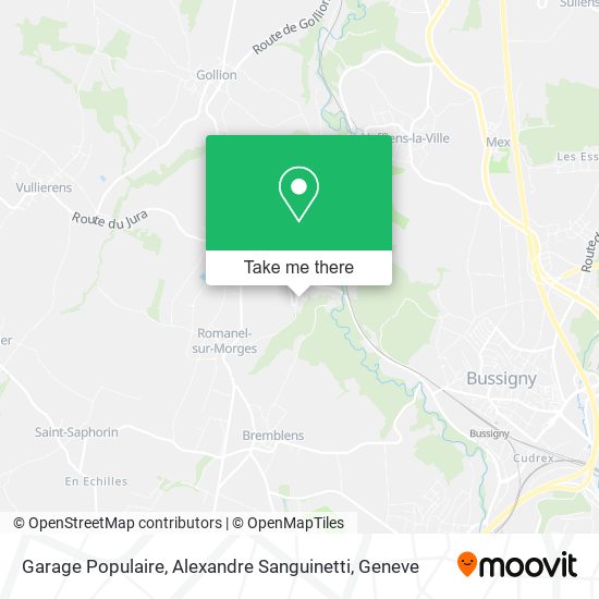 Garage Populaire, Alexandre Sanguinetti map
