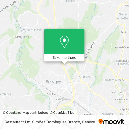 Restaurant Lm, Simões Domingues Branco map