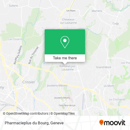 Pharmacieplus du Bourg map