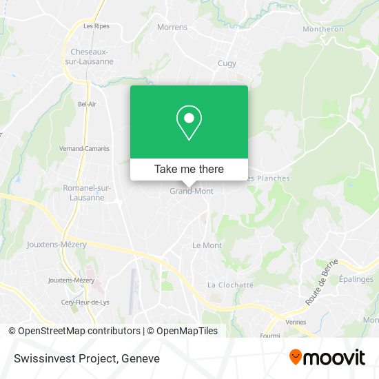 Swissinvest Project map