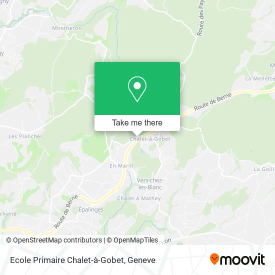 Ecole Primaire Chalet-à-Gobet map
