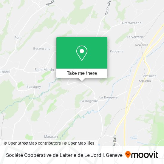 Société Coopérative de Laiterie de Le Jordil map