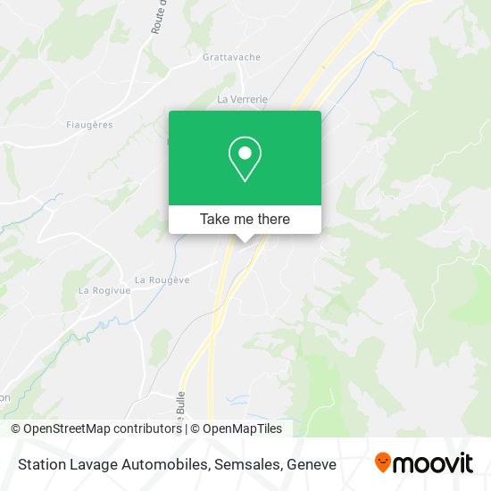 Station Lavage Automobiles, Semsales map