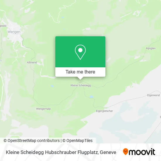 Kleine Scheidegg Hubschrauber Flugplatz map