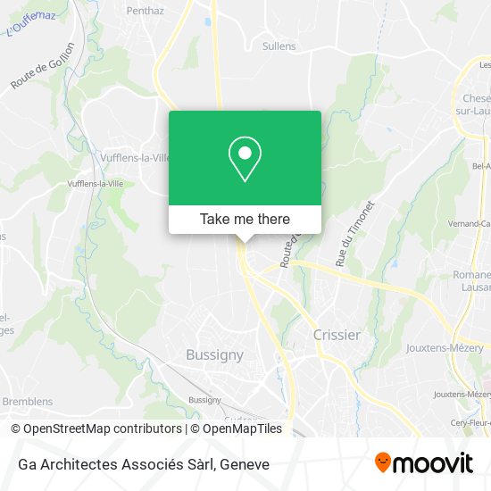Ga Architectes Associés Sàrl map