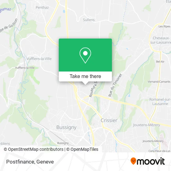 Postfinance map