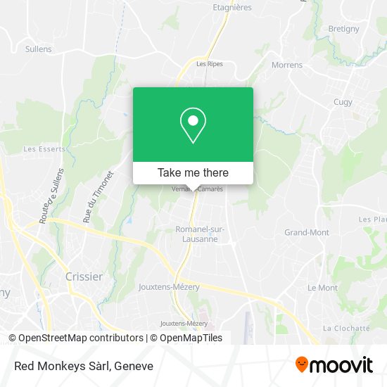 Red Monkeys Sàrl map