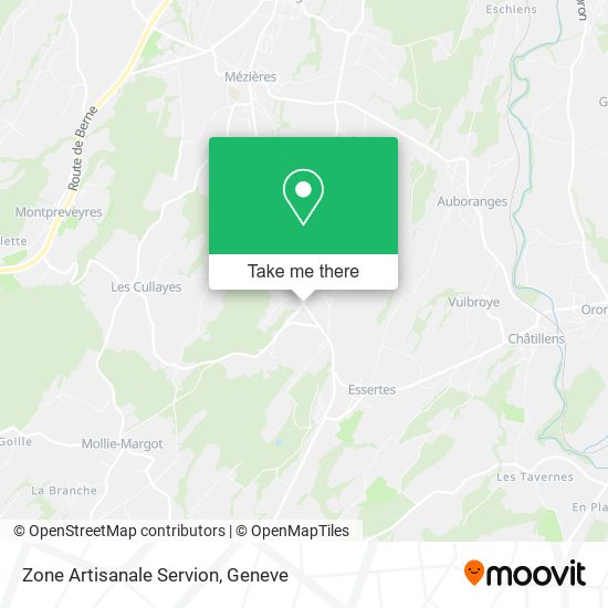 Zone Artisanale Servion map