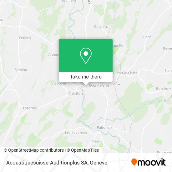 Acoustiquesuisse-Auditionplus SA map