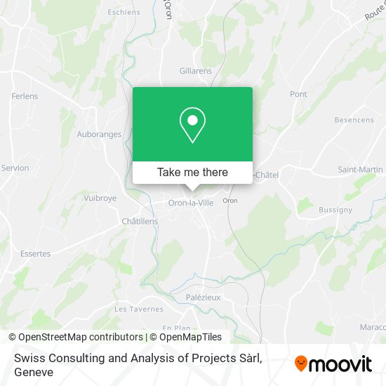 Swiss Consulting and Analysis of Projects Sàrl map