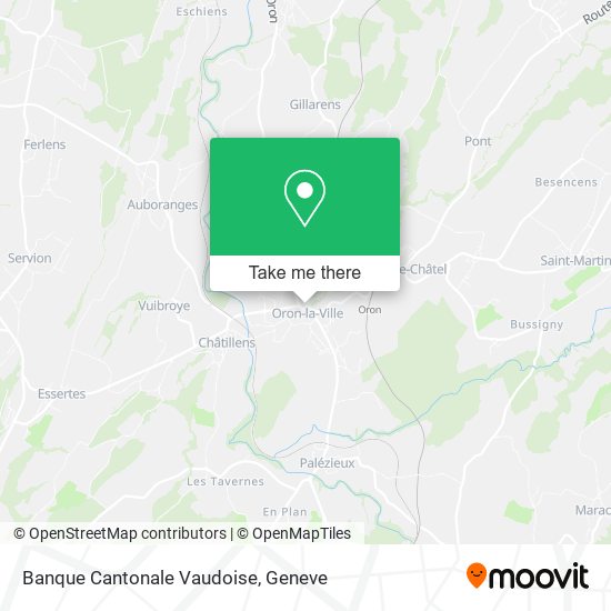 Banque Cantonale Vaudoise map
