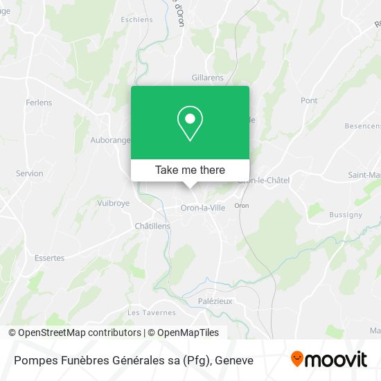 Pompes Funèbres Générales sa (Pfg) map