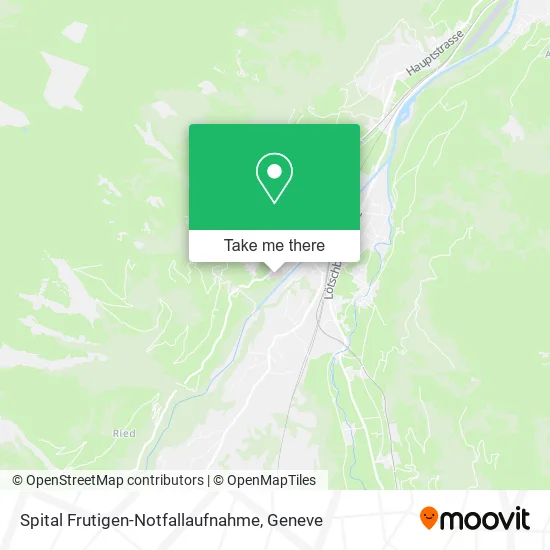 Spital Frutigen-Notfallaufnahme map
