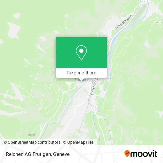 Reichen AG Frutigen map